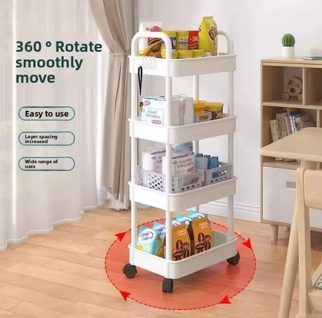 Multi Functional Storage Trolley